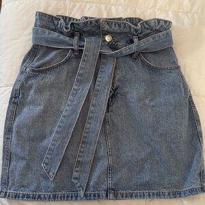 H&M Paper Bag Style Denim Skirt (size 8)